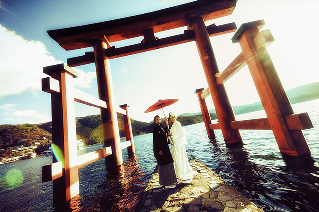 箱根神社　結婚式写真