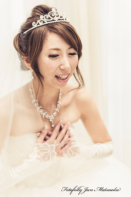ホテルオークラ東京ベイ結婚式写真　挙式前　ブライダルフォト　持ち込みカメラマ