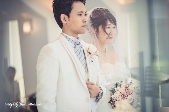 ヒルトン東京ベイで結婚式　hilton-tokyobay-wedding　持ち込みカメラマンのブライダルフォト　ウエディングフォト　挙式　誓い　アップ