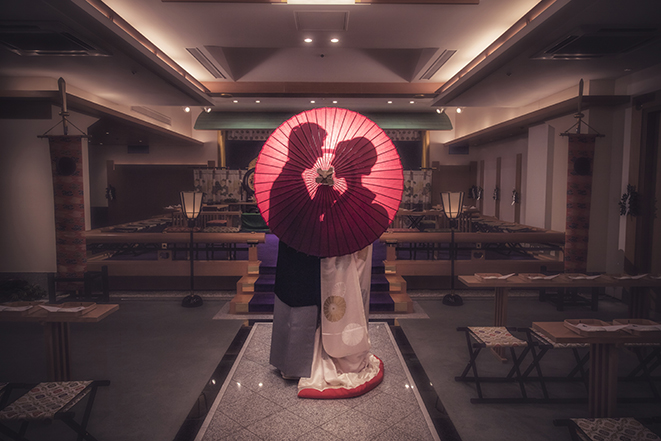 ホテルニューオータニ ロケーションフォト 神殿 ブライダルフォト ウエディングフォト 結婚式写真