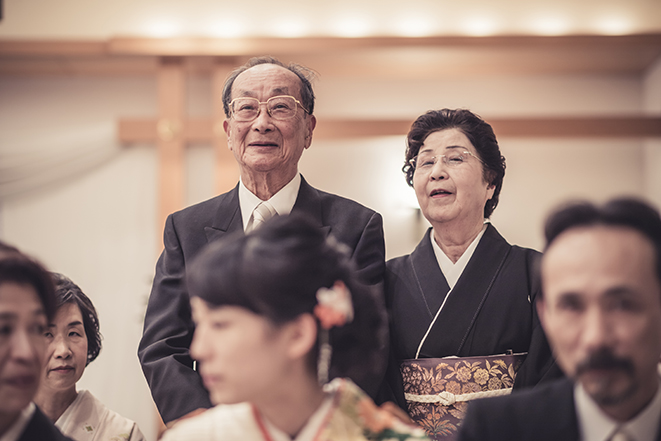 ホテルニューオータニ 神前式 ゲストの様子 ブライダルフォト ウエディングフォト 結婚式写真