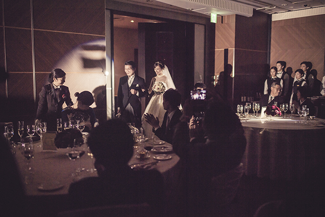 ホテルニューオータニ 披露宴 お色直し再入場 ブライダルフォト ウエディングフォト 結婚式写真