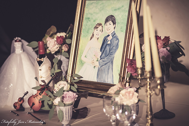 グランドプリンス高輪貴賓館 披露宴ウエルカムスペースの装飾 ブライダルフォト ウエディングフォト 結婚式写真