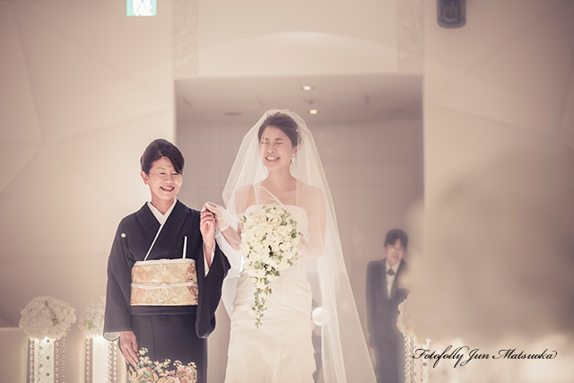 ANAインターコンチネンタルホテル東京での結婚式　持ち込みカメラマン　ブライダルフォト　挙式入場前から