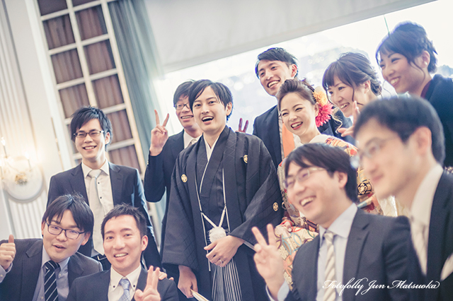 ホテルニューオータニ東京で結婚式の写真　ニューオータニウエディング　持ち込みカメラマンニューオータニ　ウエディングカメラマン　ニューオータニで披露宴　歓談２