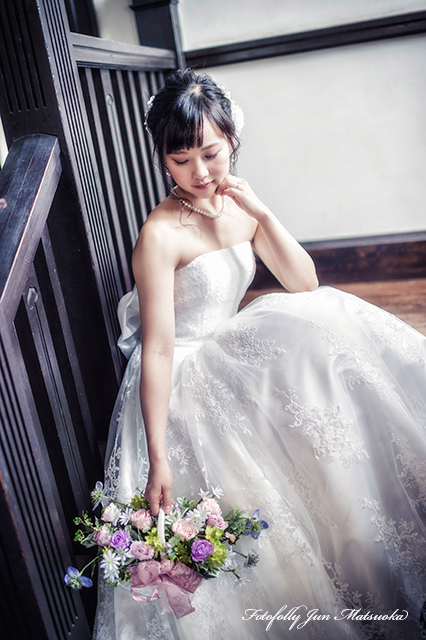 ウエディングドレス前撮り　フォトウエディング　写真だけの結婚式　洋館で前撮り　横浜で前撮り
