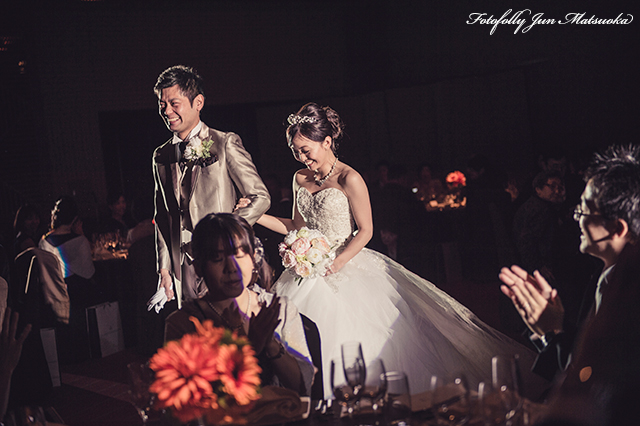 ヒルトン東京ウエディングフォト ブライダルフォト 結婚式写真 披露宴入場
