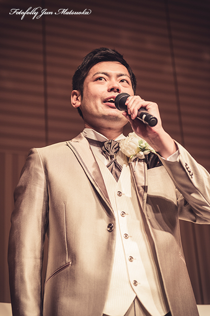 ヒルトン東京ウエディングフォト ブライダルフォト 結婚式写真 披露宴ウエルカムスピーチ