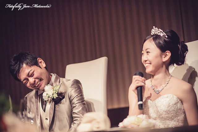 ヒルトン東京ウエディングフォト ブライダルフォト 結婚式写真 披露宴新婦スピーチ