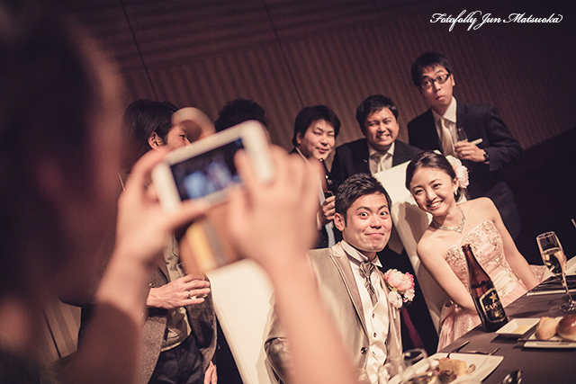 ヒルトン東京ウエディングフォト ブライダルフォト 結婚式写真 披露宴高砂スナップ