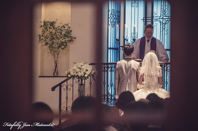 ヴィラデマリアージュ長野ウエディングフォト ブライダルフォト 結婚式写真 挙式お祈り