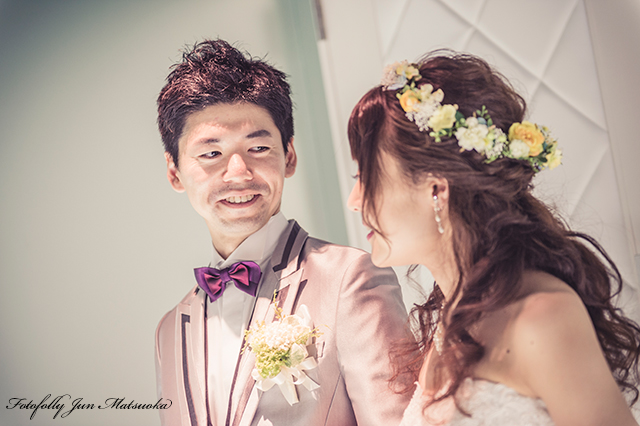ヴィラデマリアージュ長野ウエディングフォト ブライダルフォト 結婚式写真 披露宴入場前