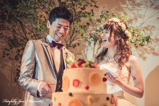 ヴィラデマリアージュ長野ウエディングフォト ブライダルフォト 結婚式写真 披露宴ケーキカット